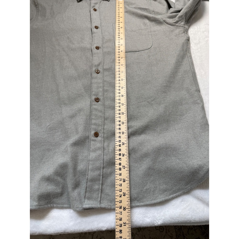 J.Crew Mens Classic Fit Cotton Flannel Shirt Grey Long Sleeve K4001 Size M NEW - Picture 6 of 6